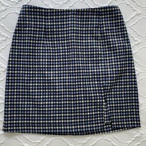 GUC Wild Fable Plaid High Waist Mini Skirt Size 4 Blue